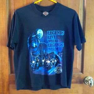 Vintage Harley Davidson "Legends Live" Tee